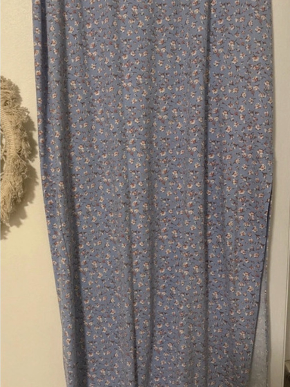 Haute Monde Blue Floral Maxi Skirt